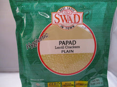 Swad Plain Papad 14 OZ - 400 Gms