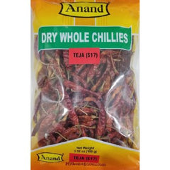 Anand Dry Whole Chilli 7 Oz - 200 Gms