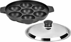 Appam Patra Non-stick cookware 12 cavity with lid -premium quality