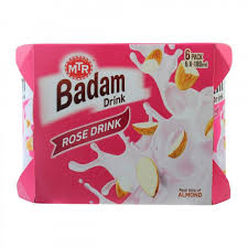 MTR Badam Rose Drink 6.4 Oz - 180 Gms