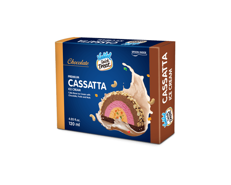 Vadilal Chocolate Cassatta Ice Cream 4 Oz - 120 Ml