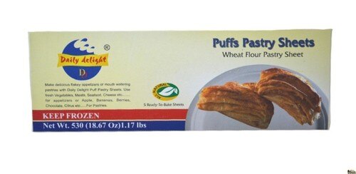 Daily Delight Puff Pastry Sheets 18 Oz - 530 Gms