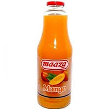 Maaza Mango Glass Bottle 1 L