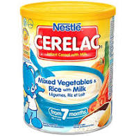 Nestle Ceralac Wheat- Rice Mixed Veg 10.54 OZ - 300 Gms