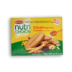 Britannia Nutri Choice 5 Grain Biscuits  8.8 OZ - 250 Gms