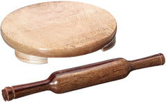 Roti Maker Base & Rolling Pin -Chakala & Belan10 OZ - 300 Gms